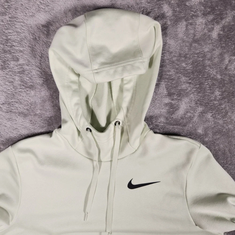 Nike Therma-FIT Hoodie Womens Small Lime Green Excellent CU6214-303 Pullover
